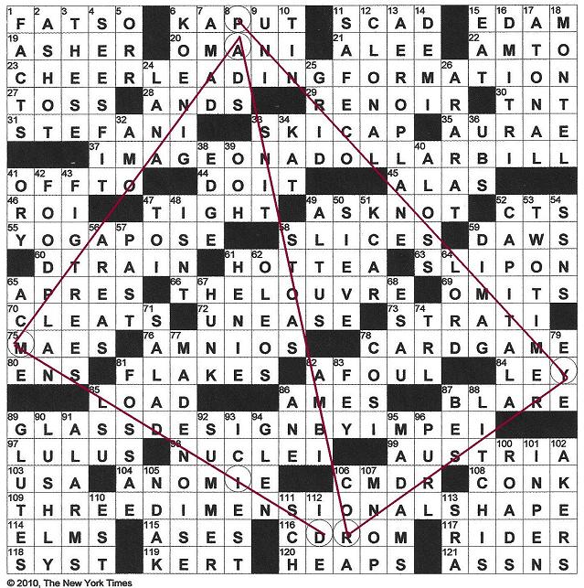 The New York Times Crossword in Gothic 04.25.10 — Pyramid