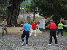 Health conscious Melakans doing "Taichi" in the public garden