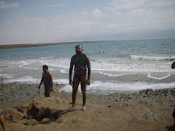 Self, undergoing "Mud Therapy" in the Dead Sea(Wednesday 29-10-2008)