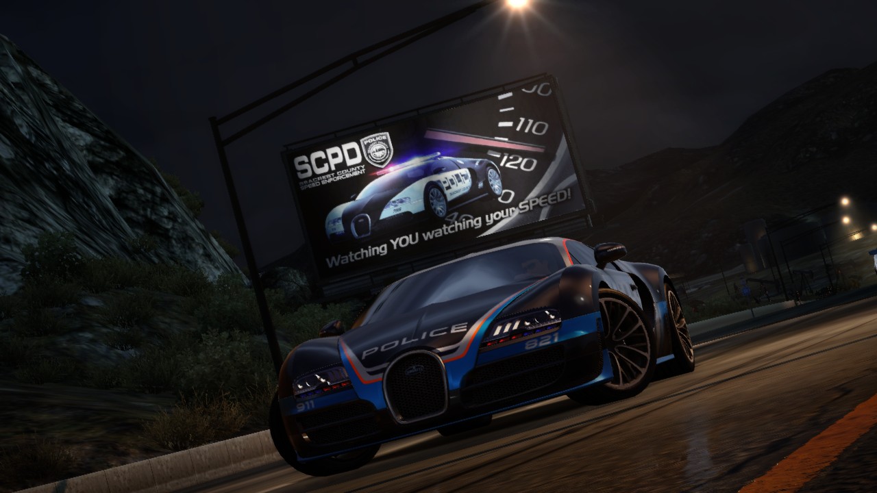 NFS Hot Pursuit Car Profiles: Bugatti Veyron Super Sport Interceptor.