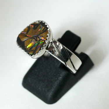 Boulder Opal Ring