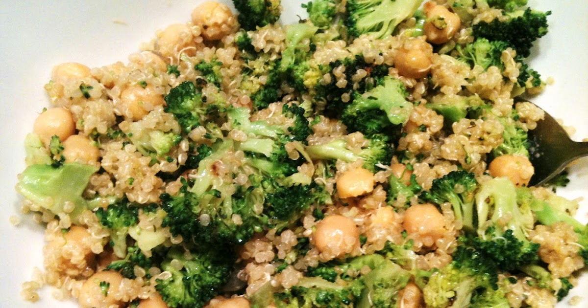Life, Glorious Food!: Dijon Garlic Quinoa with Broccoli and Garbanzo Beans