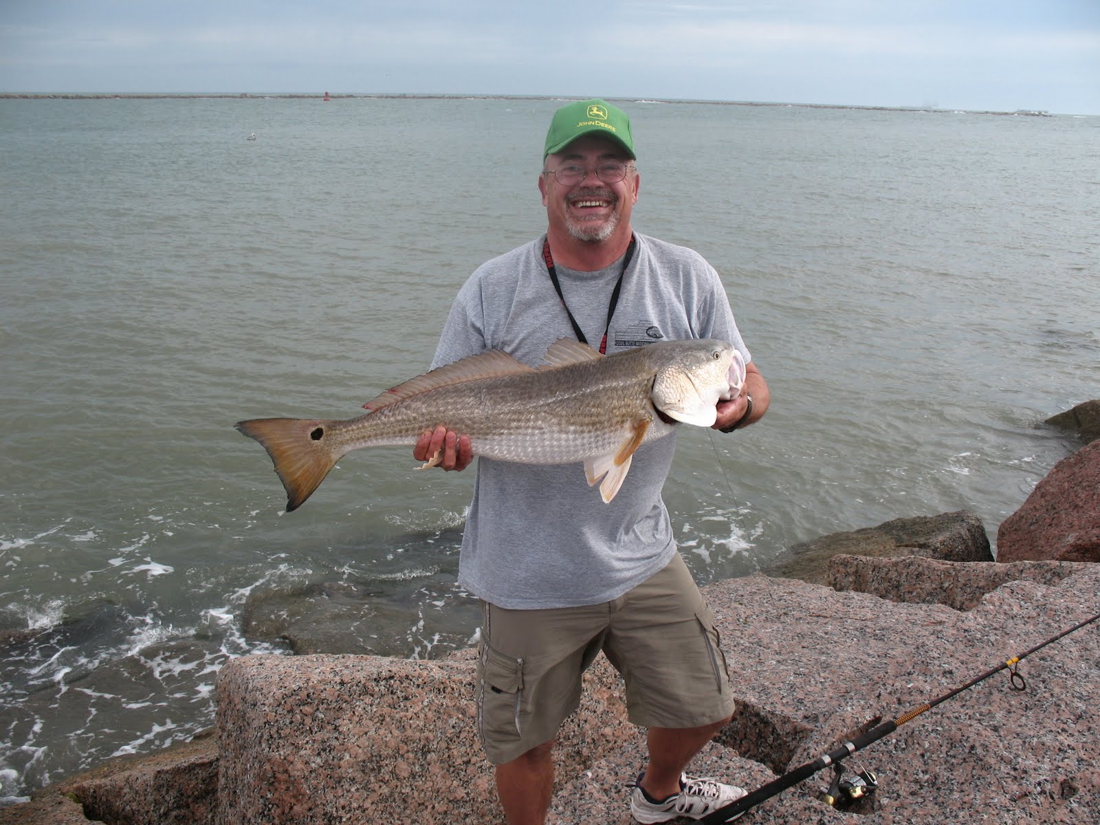 Doing It On The Road Red Fish on the South Jetty, Port Aransas Pass