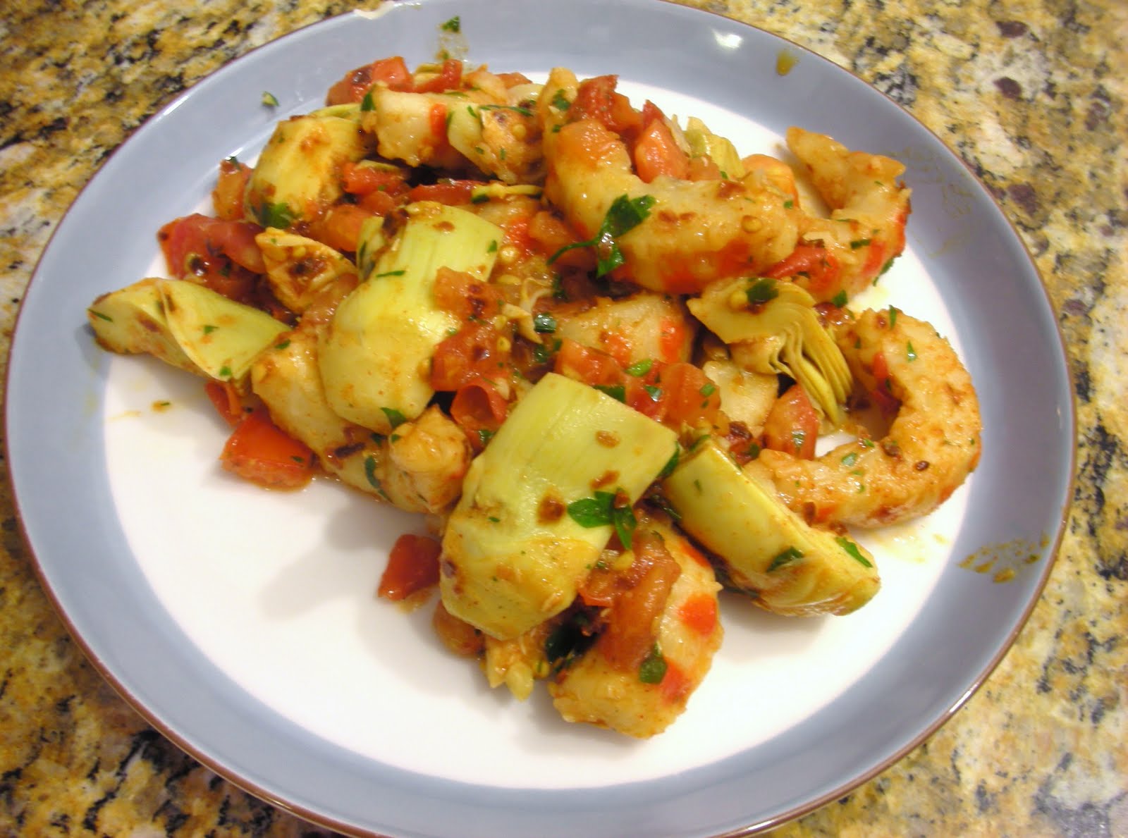 Everyday Vegan Scrumptious 'Shrimp' with Artichokes