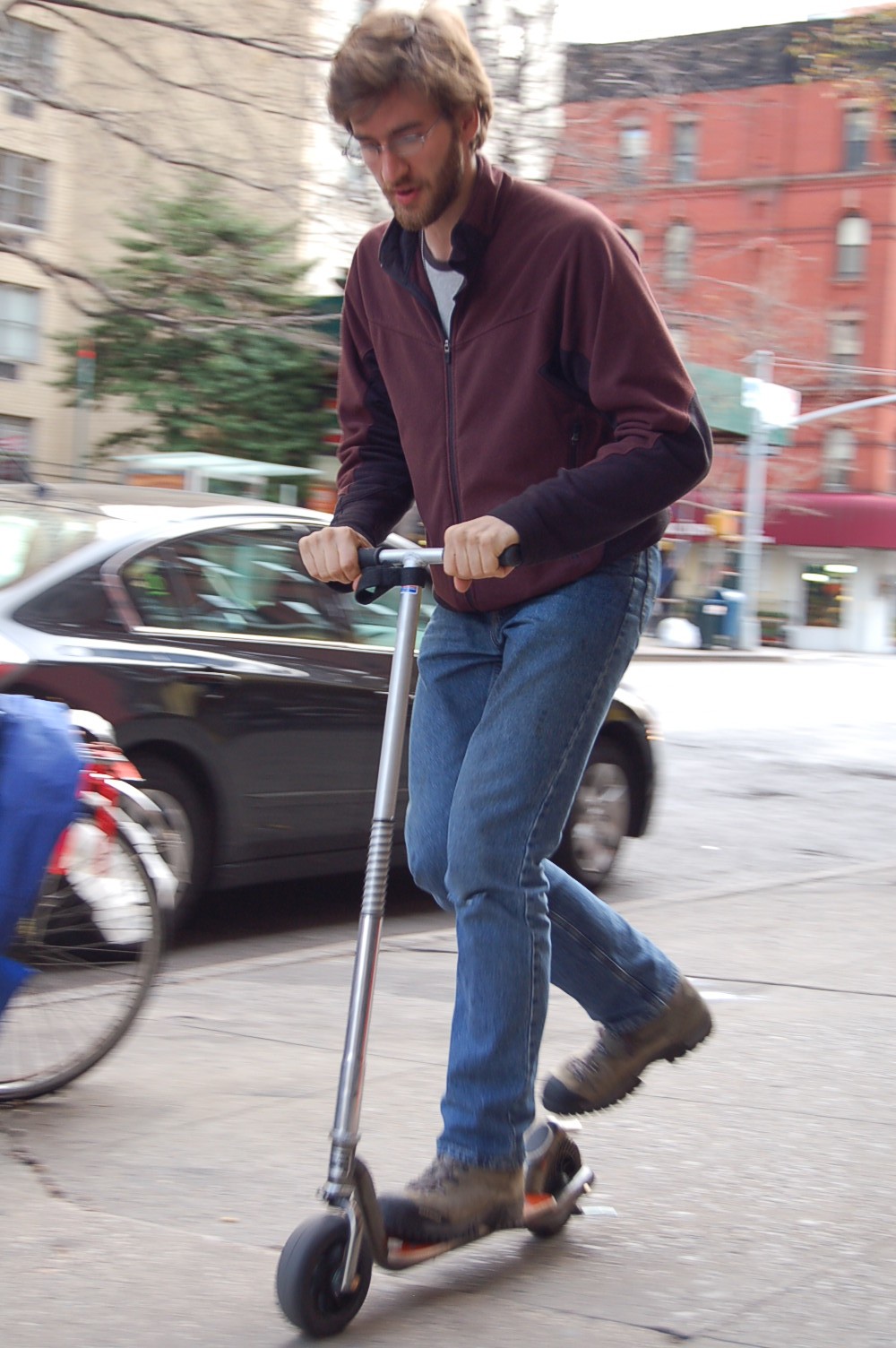 Portable and energized rides KickPed adult kick scooter