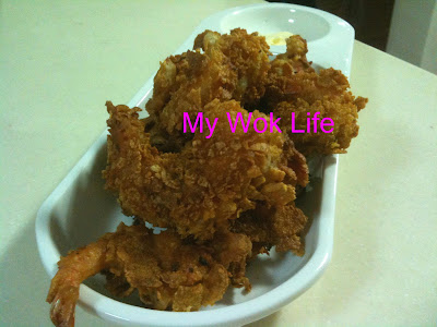 My Wok Life Cooking Blog Crispy Cornflake Prawn Fritters
