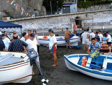 Un gruppo di associati di rientro dalla pesca turismo