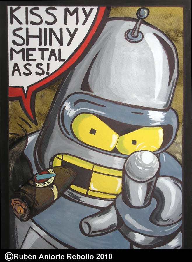 Rubén Aniorte Ilustrador Bender de Futurama