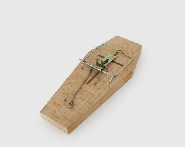 Flaming Zombie Monkeys Coffin Mouse Trap