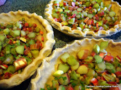 Rhubarb and Sweet Cicely Pies