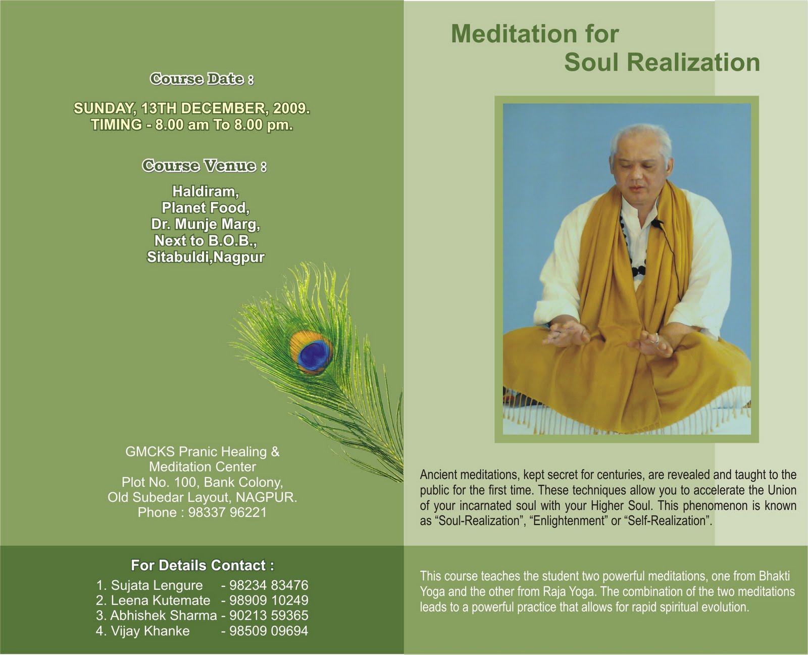 Gmcks GMCKS Pranic Healing & Meditation Center,A / 4,Bank Colony,Old Subhedar ...
