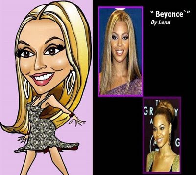 The Art Diva's Domain..Caricatures By Lena: Beyonce`