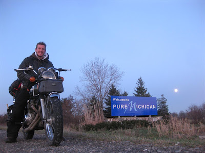 welcome to pure michigan state sign, last state, motorcycle ride welcome to pure michigan state sign, last state, motorcycle ride