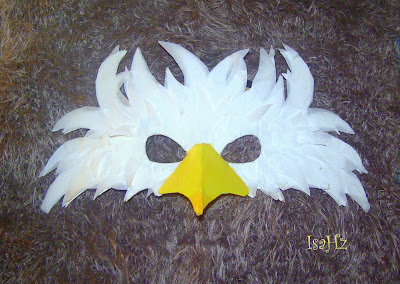 Manualidad máscara cabeza de águila - Jugar y Colorear