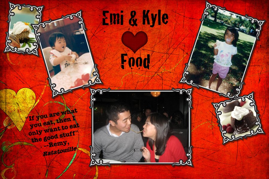 Emi and Kyle Heart Food