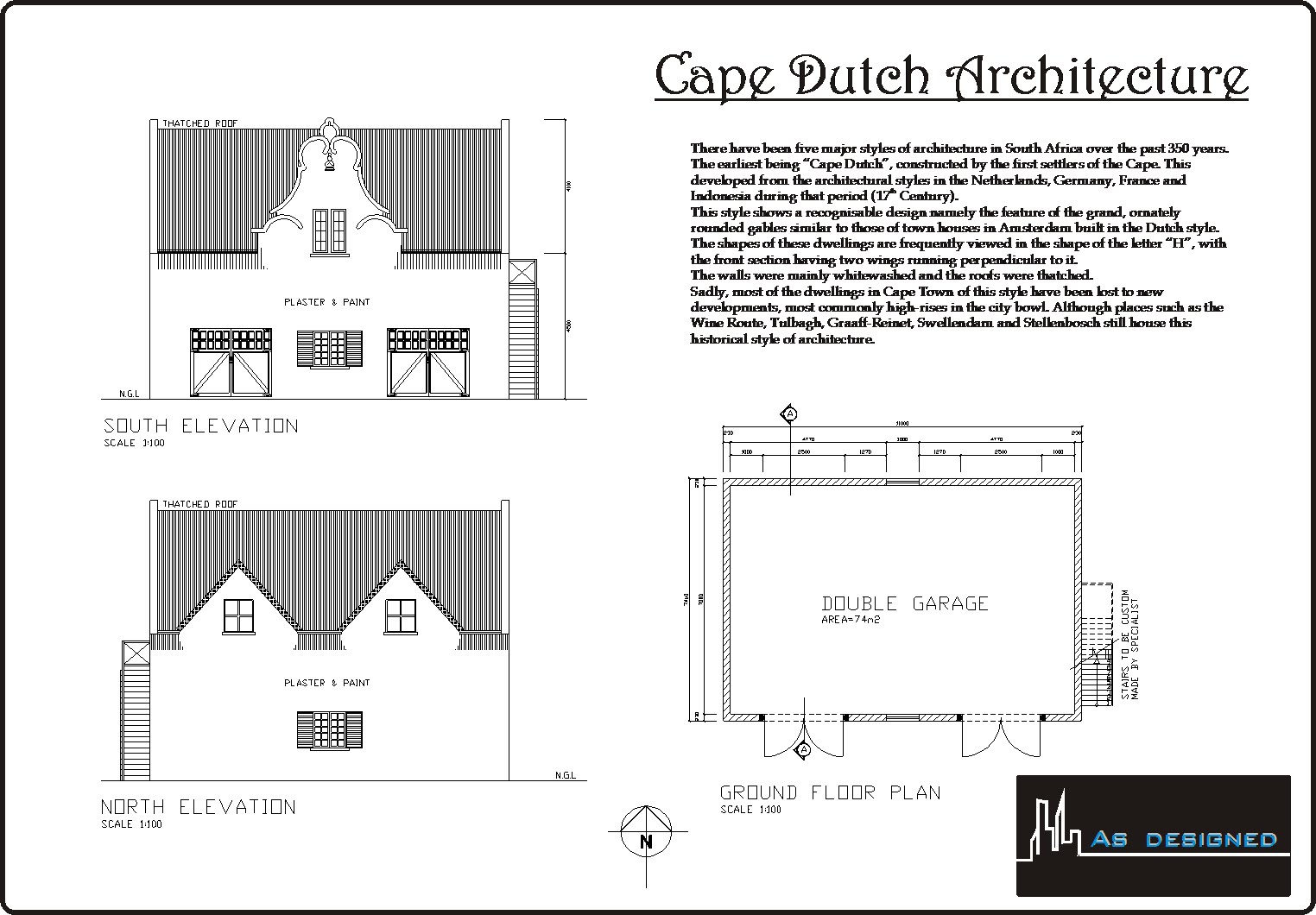 Simple Cape Dutch House Plans Placement Home Building
