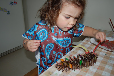 Toddler Pinecone Painting Craft