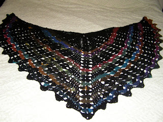 Learning Loving Crochet Heidi S Serphina Shawl In Rainbow