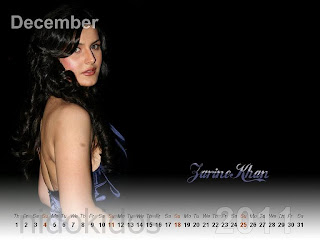 New Year 2011 Calendar, Katrina Lookalike Zarine Khan Desktop Wallpapers