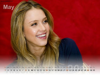 New Year 2011 Calendar, Jessica Alba Desktop Wallpapers