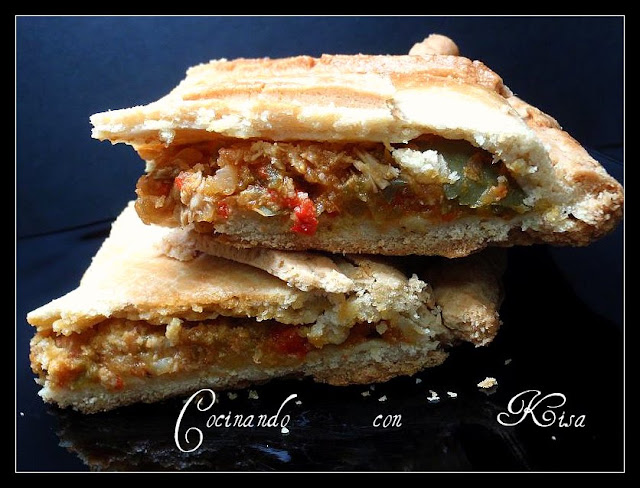  Empanada de Pisto con Atun en <strong>Escabeche</strong>(thermomix) 