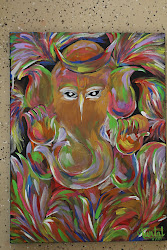 painting acrylic canvas ganesha lord modern latest thing beauty ganeshas