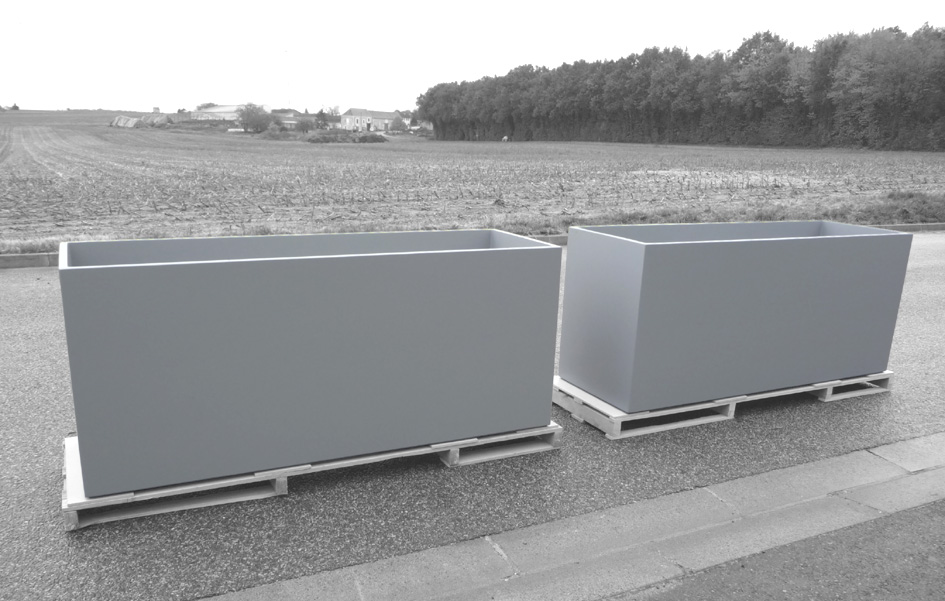 Jardiniere Sur Mesure Image In Irg 200 60 H80 Gris Signal