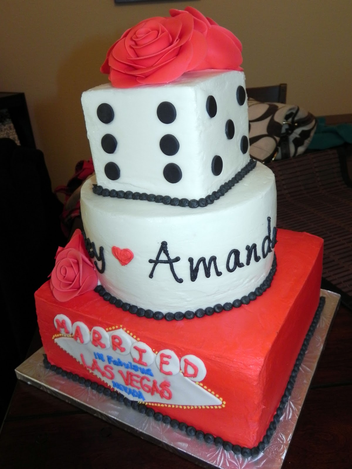 Heather's Cakes The Allen's reception cake