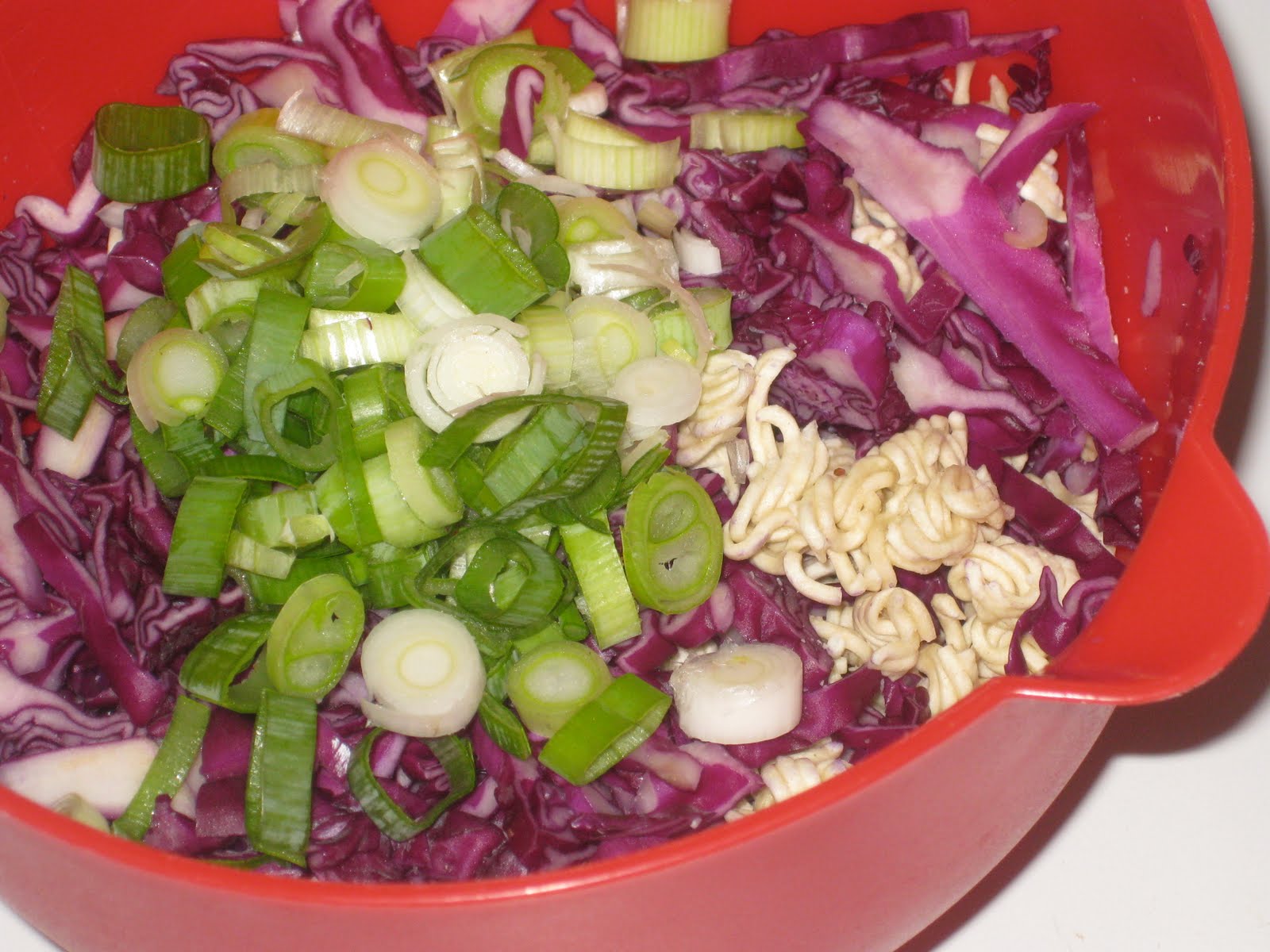 Chips and Cottage Cheese Ramen Noodle Coleslaw