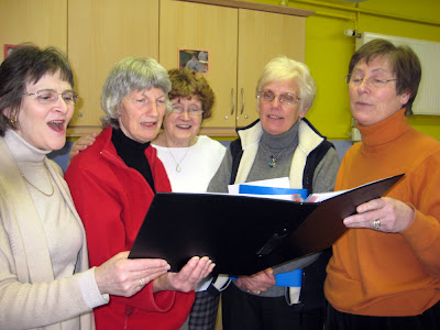 Some of the Enjoy Group in full voice -- Click to enlarge