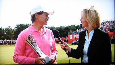 Catriona Matthew and Hazel Irvine