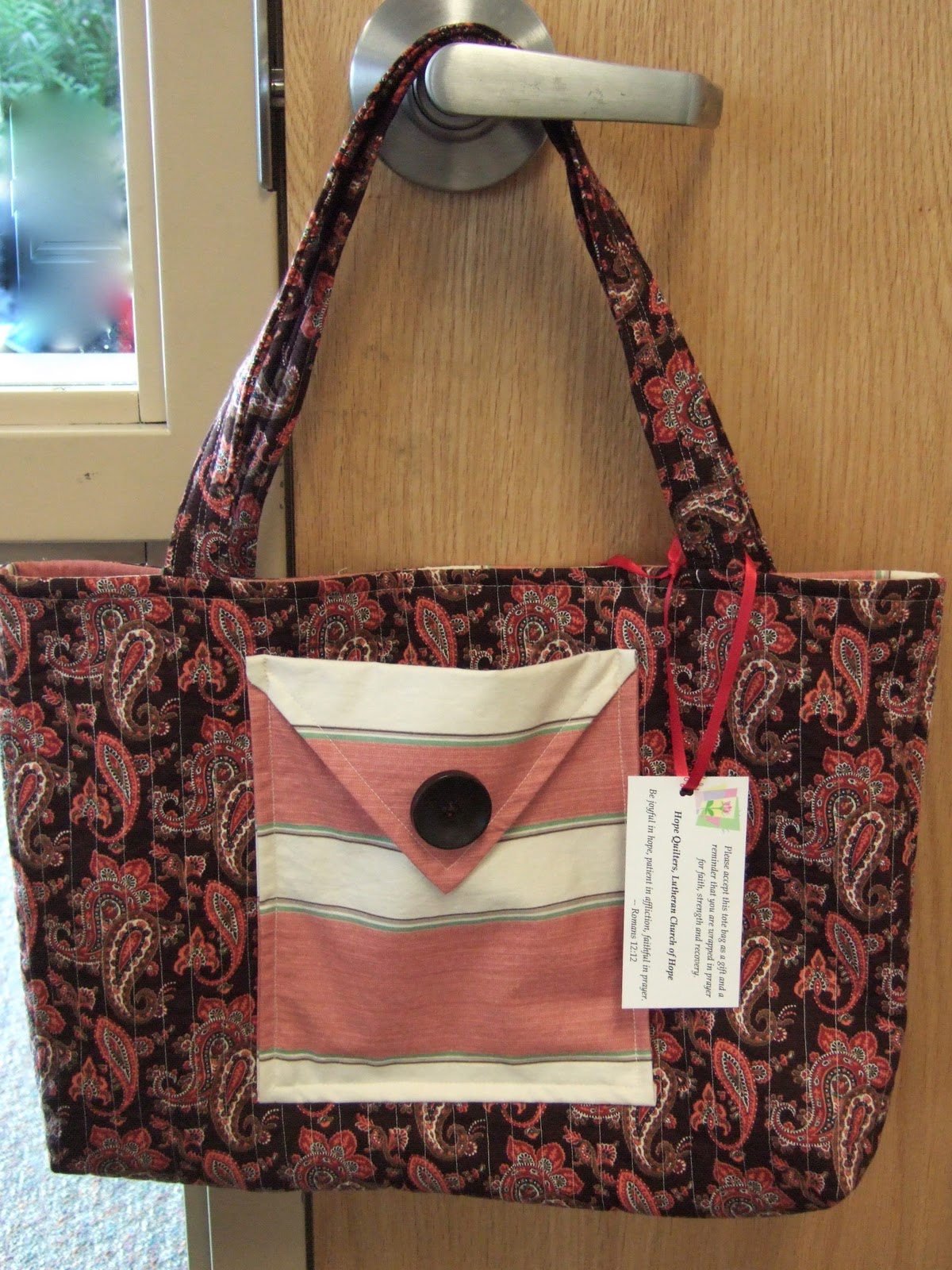 Hope Quilters: Bags for Breast Cancer Patients