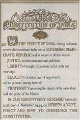 India's original Constitution
