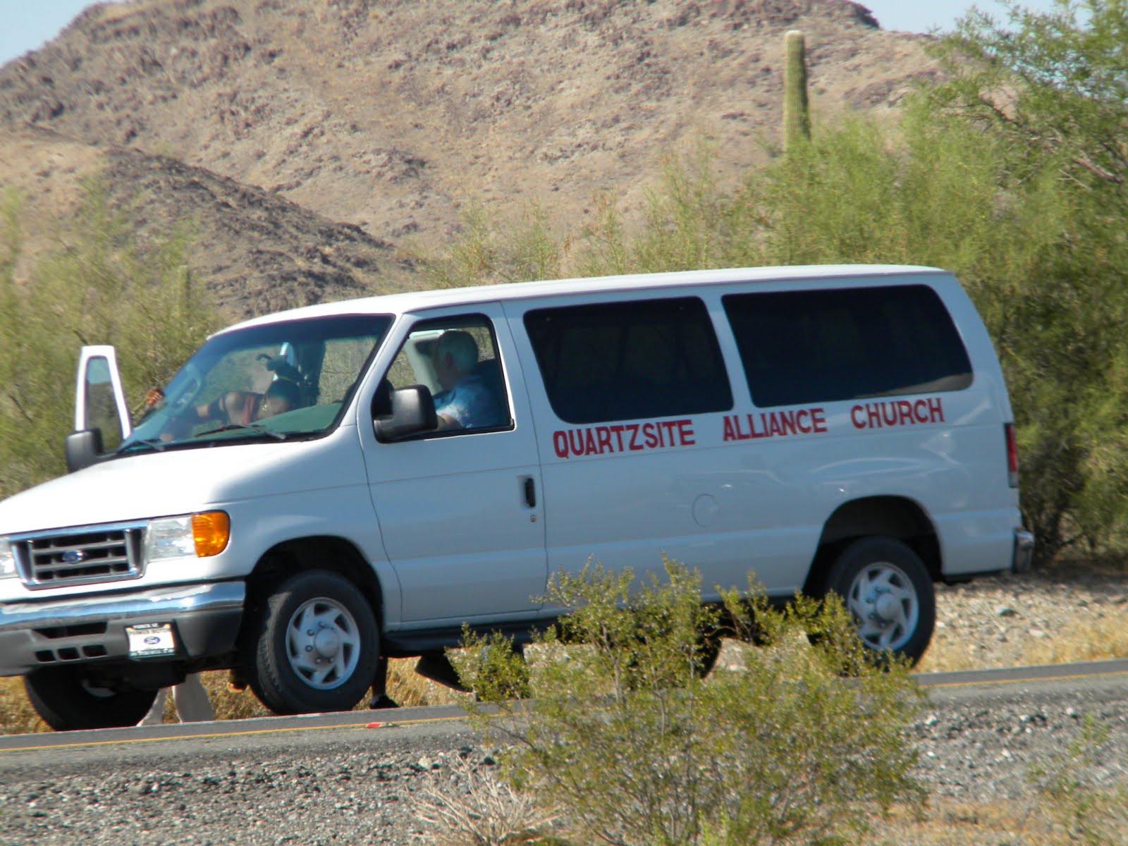 Desert Messenger, Quartzsite, AZ Greyhound breaks down west of Quartzsite