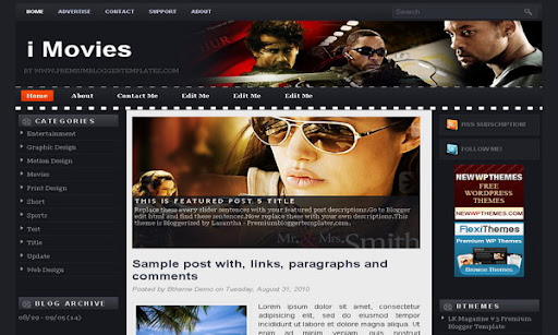 i Movies Blogger Template