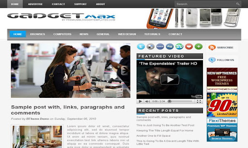 GadgetMax Blogger Template