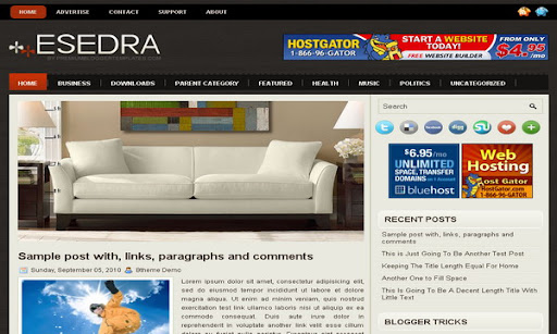 Esedra Blogger Template