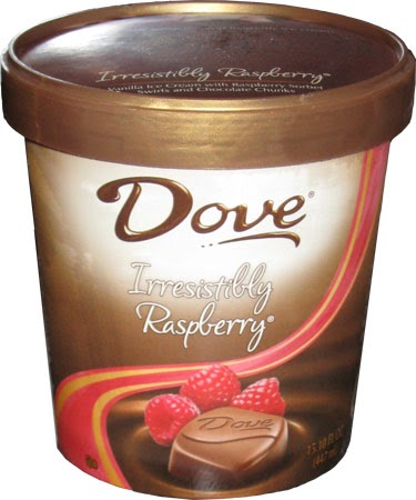 On Second Scoop: Ice Cream Reviews: Dove Irresistibly Raspberry Ice Cream R...