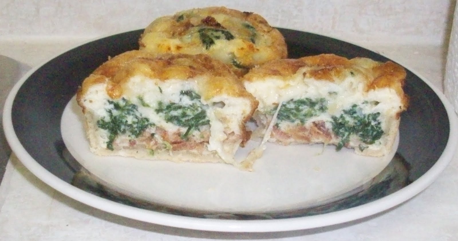 Cooking TBD Bacon n' Spinach Quiche Cupcakes