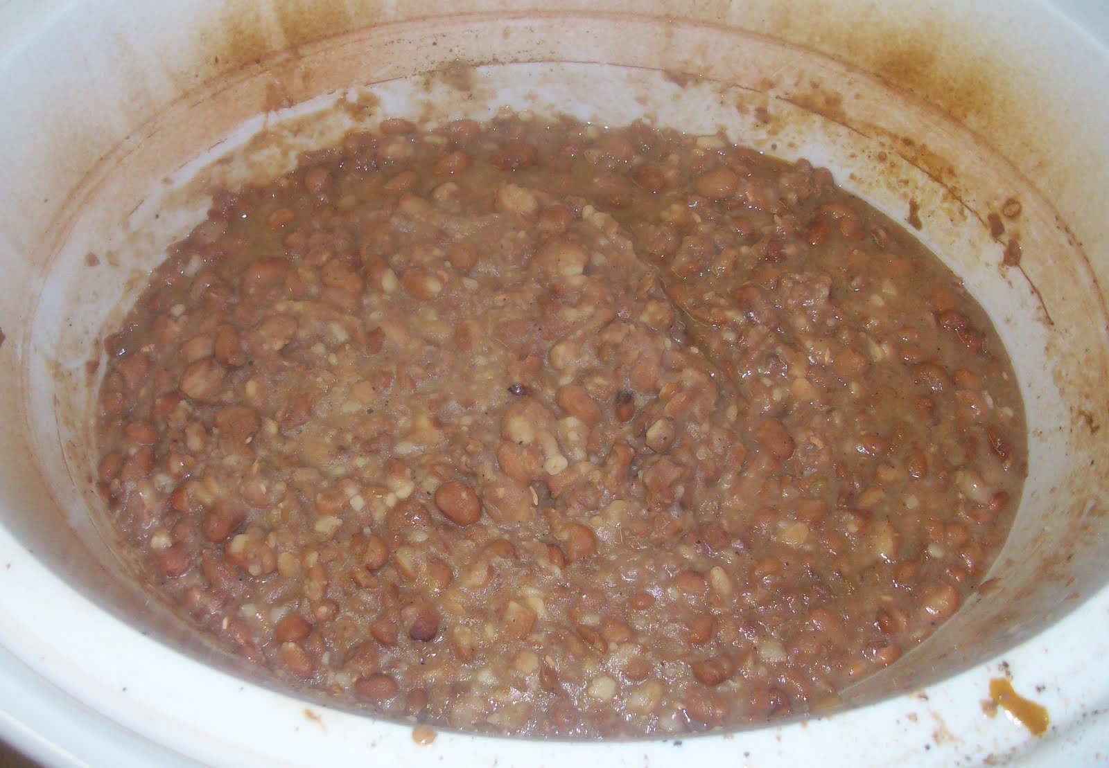 Cooking TBD Mashed Pinto beans