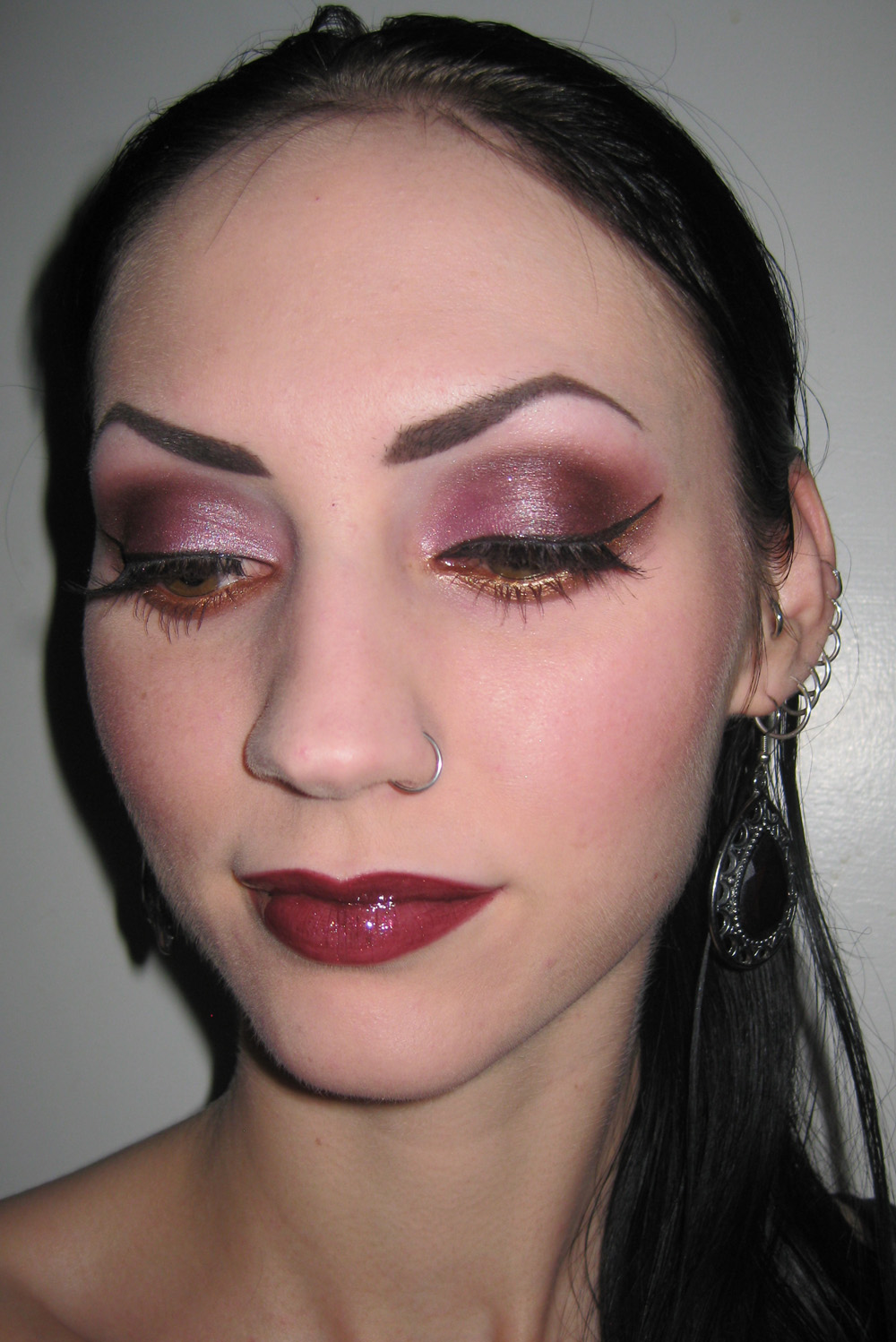 Glitter is my crack...: Bronzed Golden Wine Glitter look with Morgana ...