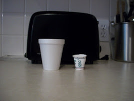 Smallest Size Coffee Cup Next to Compressed Cup