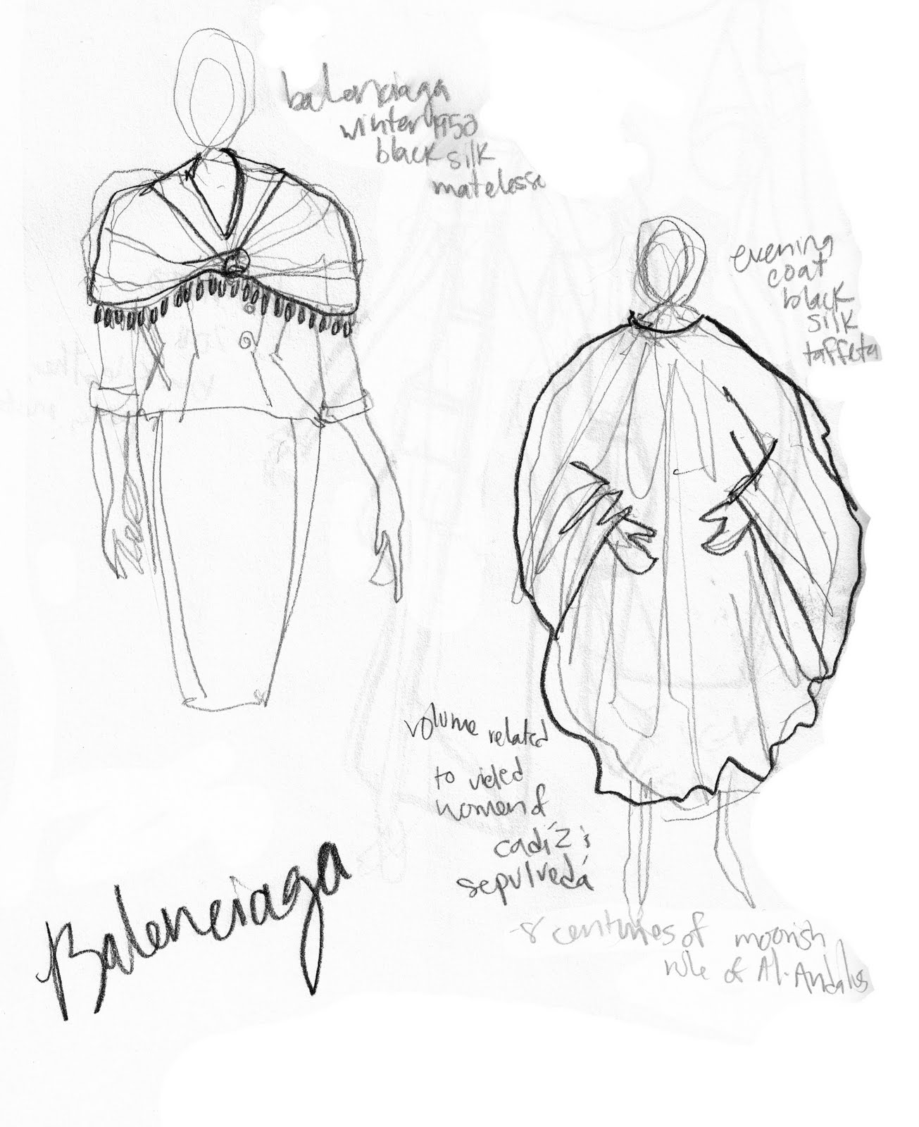 Pin by Ly Nguyễn on Design influences/ Balenciaga | Male sketch ...