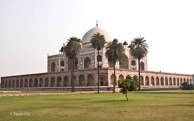 Posted by Ripple (VJ) :  Humayun's Tomb, Delhi : Side view of Humayun's Tomb : Side view of Humayun's TombThe actual tomb of Humayun - the second Mughal emperor.Side view of Humayun's TombEntry for main Tomb...Series of pillars @ Humayun's Tomb, DelhiHumayun's Tomb is very well maintained...Light passing through a window @ Humayun's Tomb, DelhiBeautiful light pattern created by jaali in window @ Humayun's Tomb, DelhiLight pattern created by window light in a pillar @ Humayun's Tomb, DelhiLight pattern inside water body in front of Humayun's Tomb, Delhi