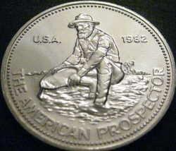 Prospector silver bullion coin