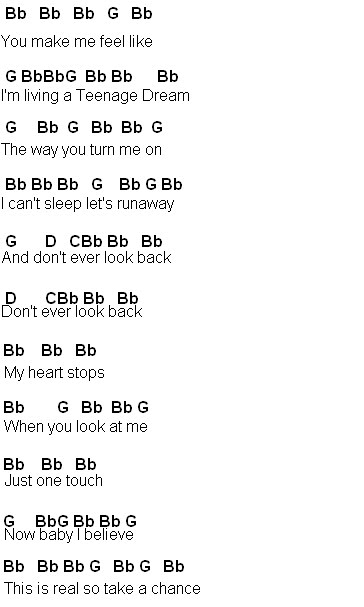 Flute Sheet Music: Teenage Dream