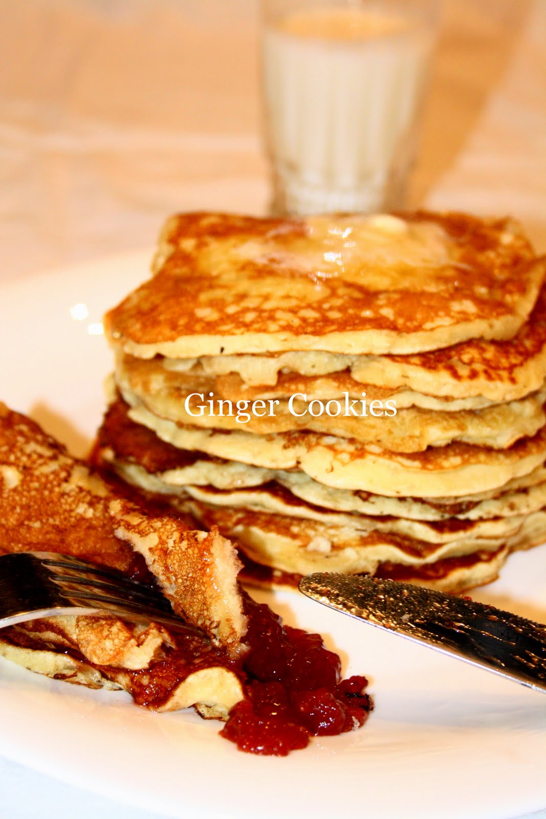 Ginger Cookies " Buttermilk pancakes " американски палачинки с айрян