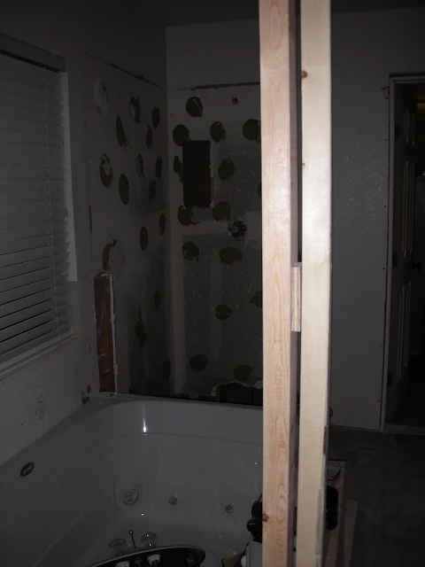 Removing an old shower