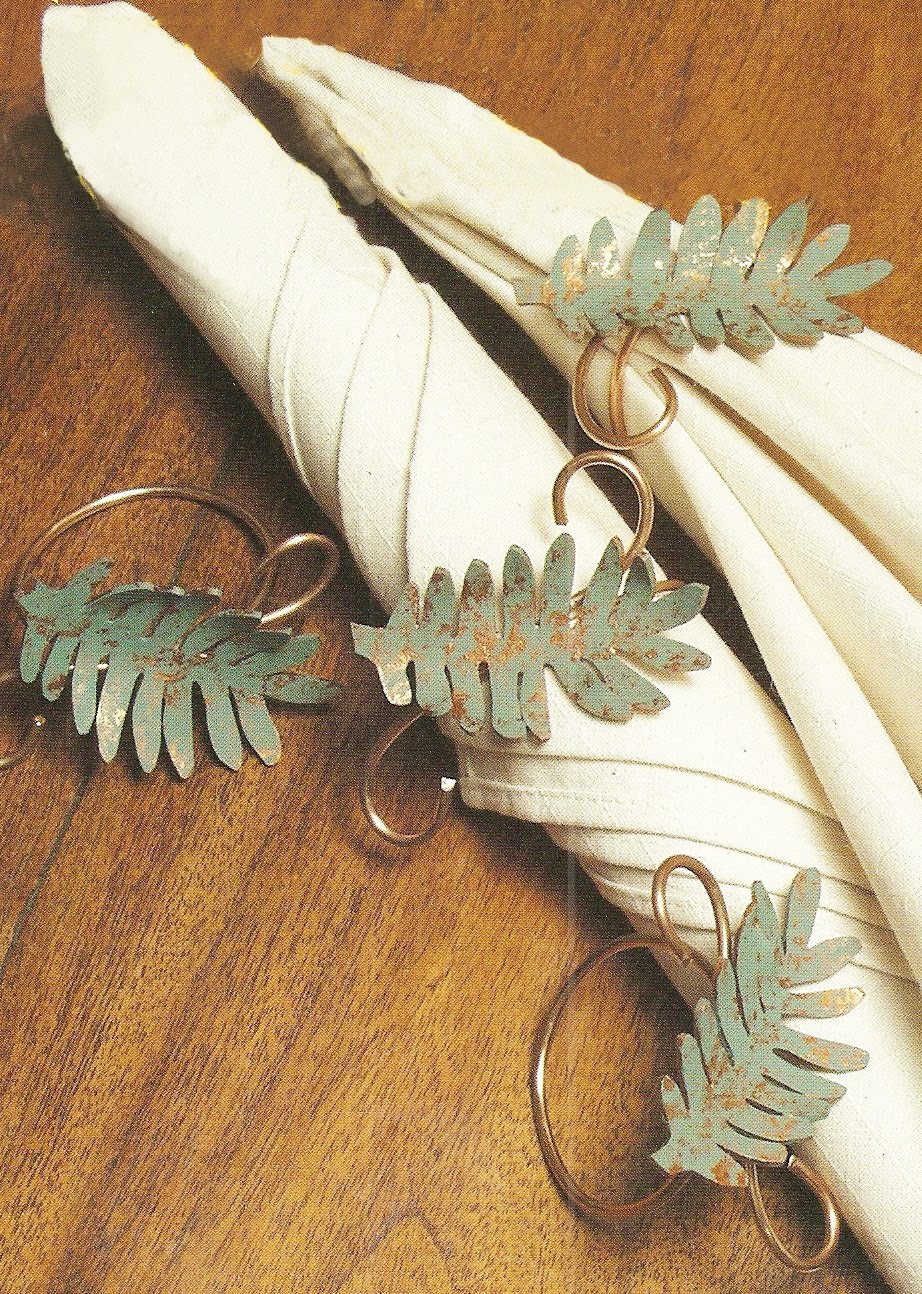 Express Your Creativity Shrink Plastic Leaf Napkin Rings