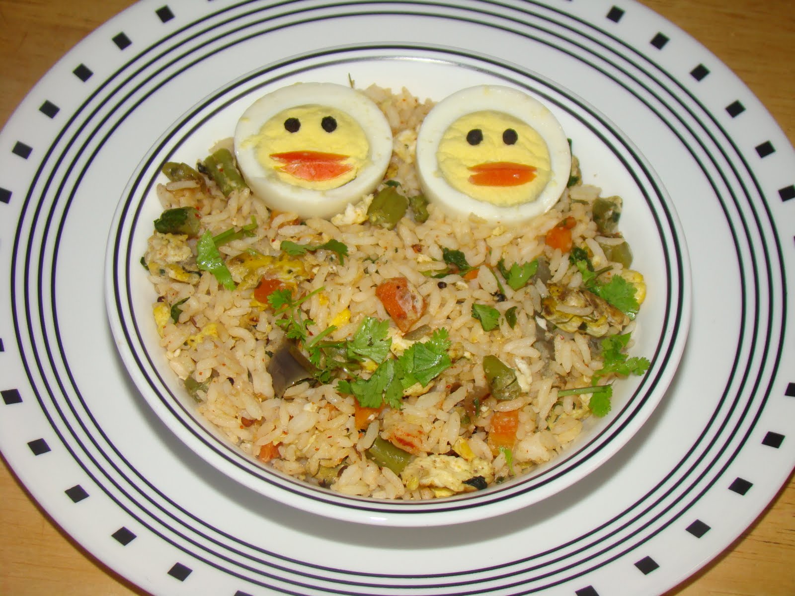Vasavi's Recipes Egg Fried Rice Indian Style